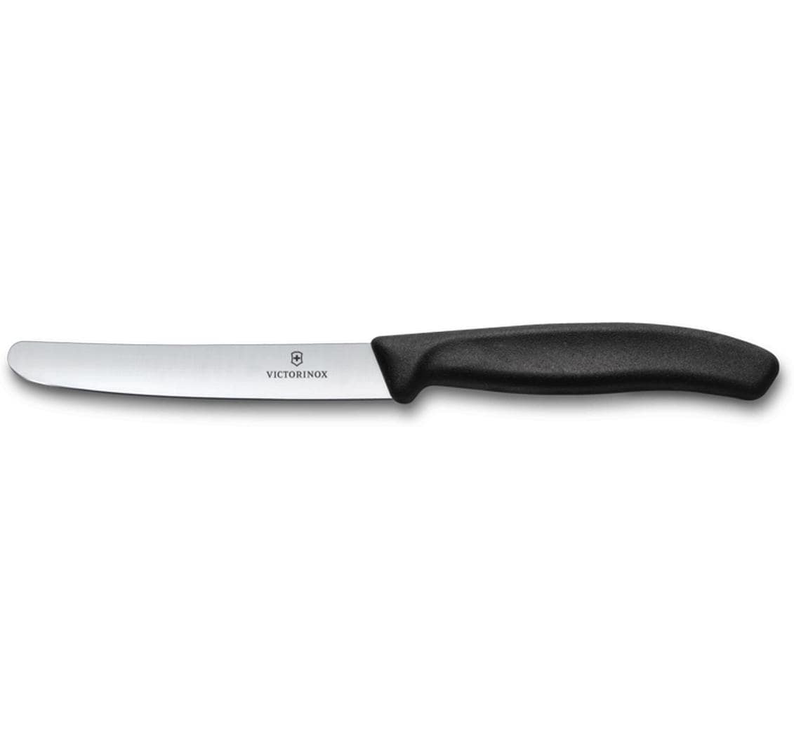 Tafelmesser Swiss Classic Schwarz, 11 cmTafelmesser mit scharfem und geradem Schliff
