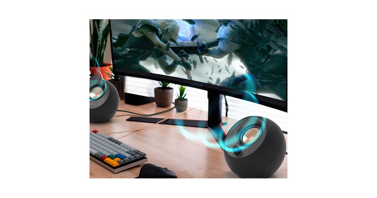 CreativePebble pc-luidspreker  (Zwart, USB)
