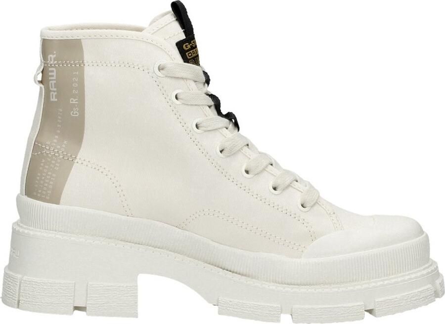 G-STAR Aefon II Mid CVS W Veterschoenen Hak Gebroken wit