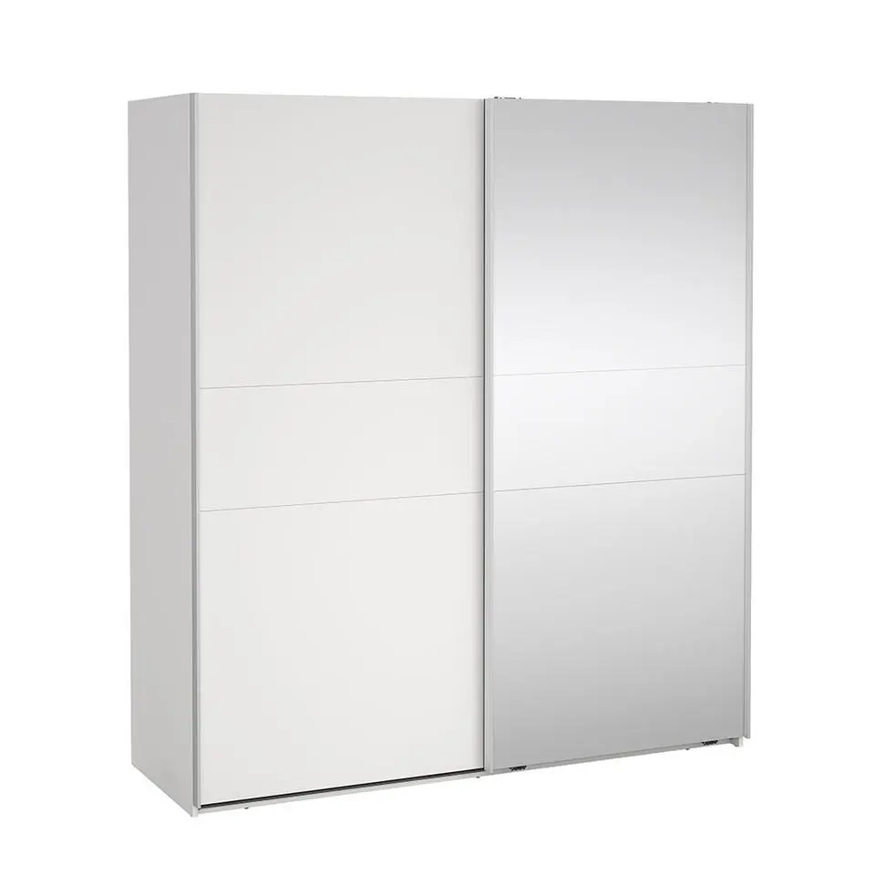 Hioshop Como schuifdeurkast 2 deuren 180x200cm wit