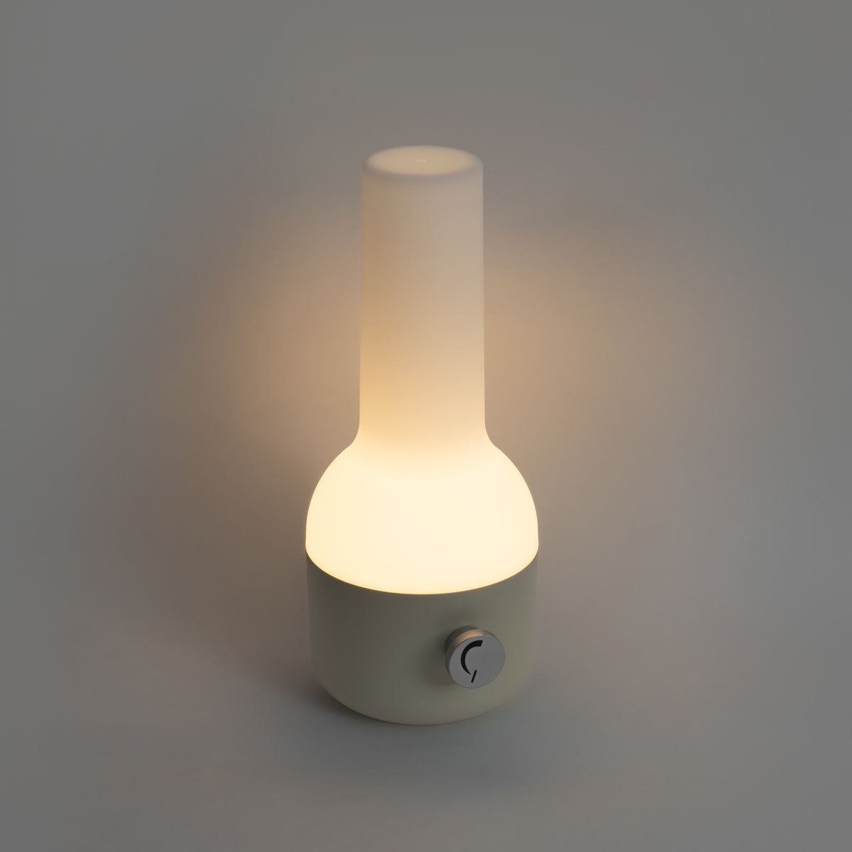 Set van 2 buiten tafellampen beige met wit incl. LED oplaadbaar - Haard