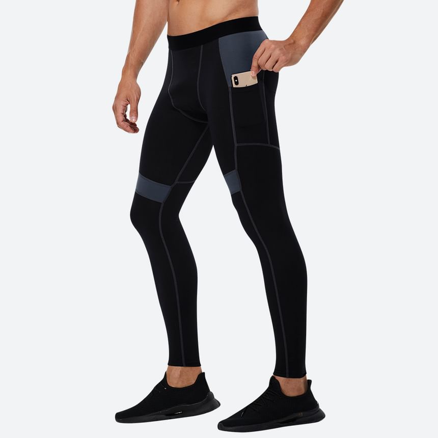 FoxFlair - Sportlegging met kleurblokken en zakken