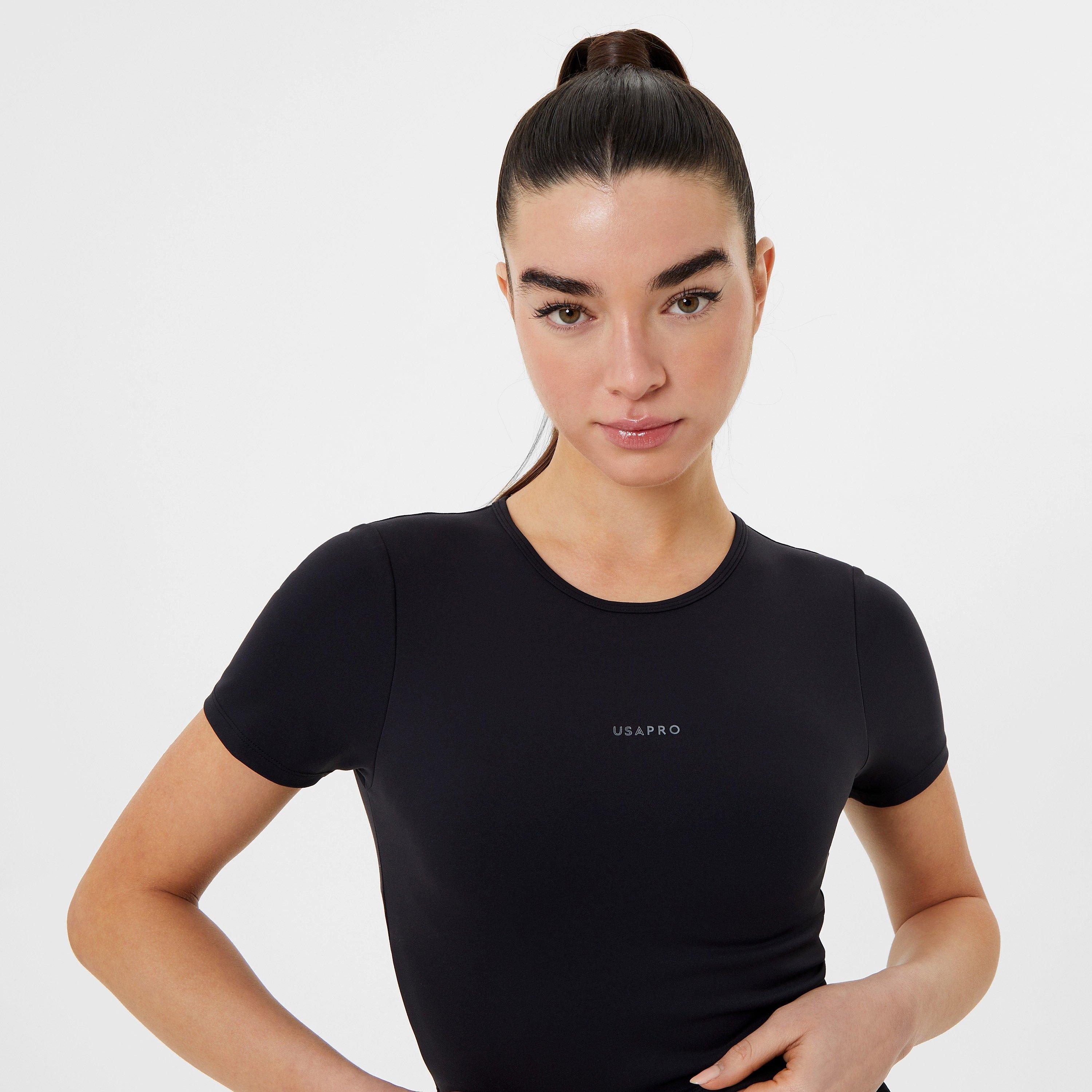 USA Pro Short Sleeve Crop T Shirt