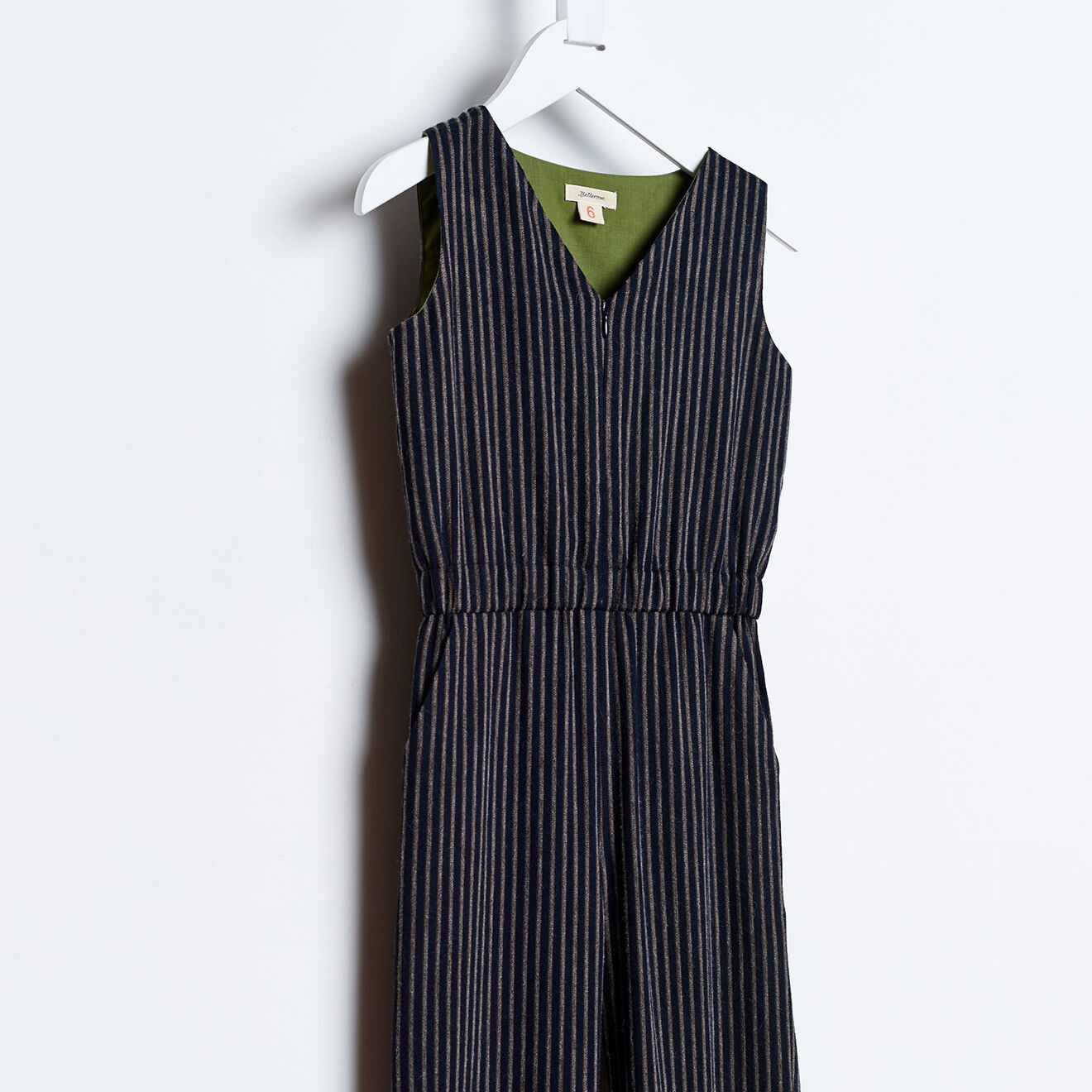 Bellerose Salopette Aurelie à rayures bleu marine
