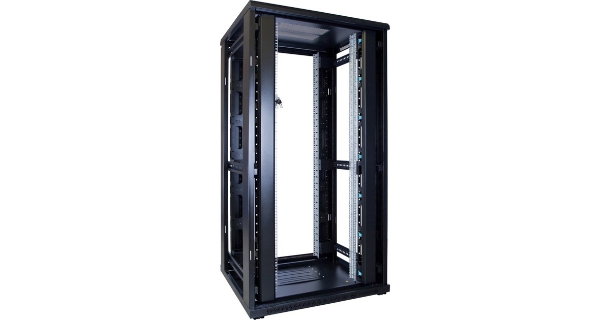 DSI32U serverkast met glazen deur - DS8832 server rack  (Zwart, 800 x 800 x 1600mm)