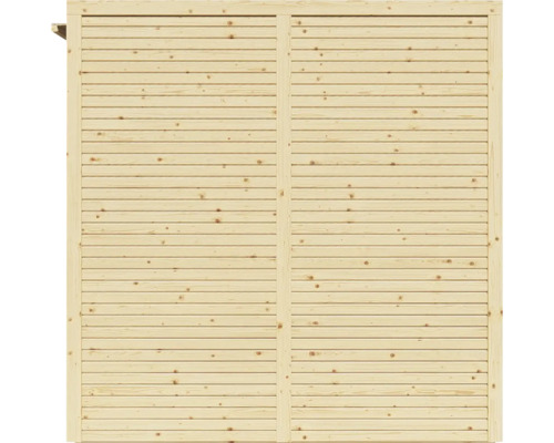 Bertilo Cubico 3 Fineline Rhombus profiel tuinhuis, 207 x 211 cm, naturel