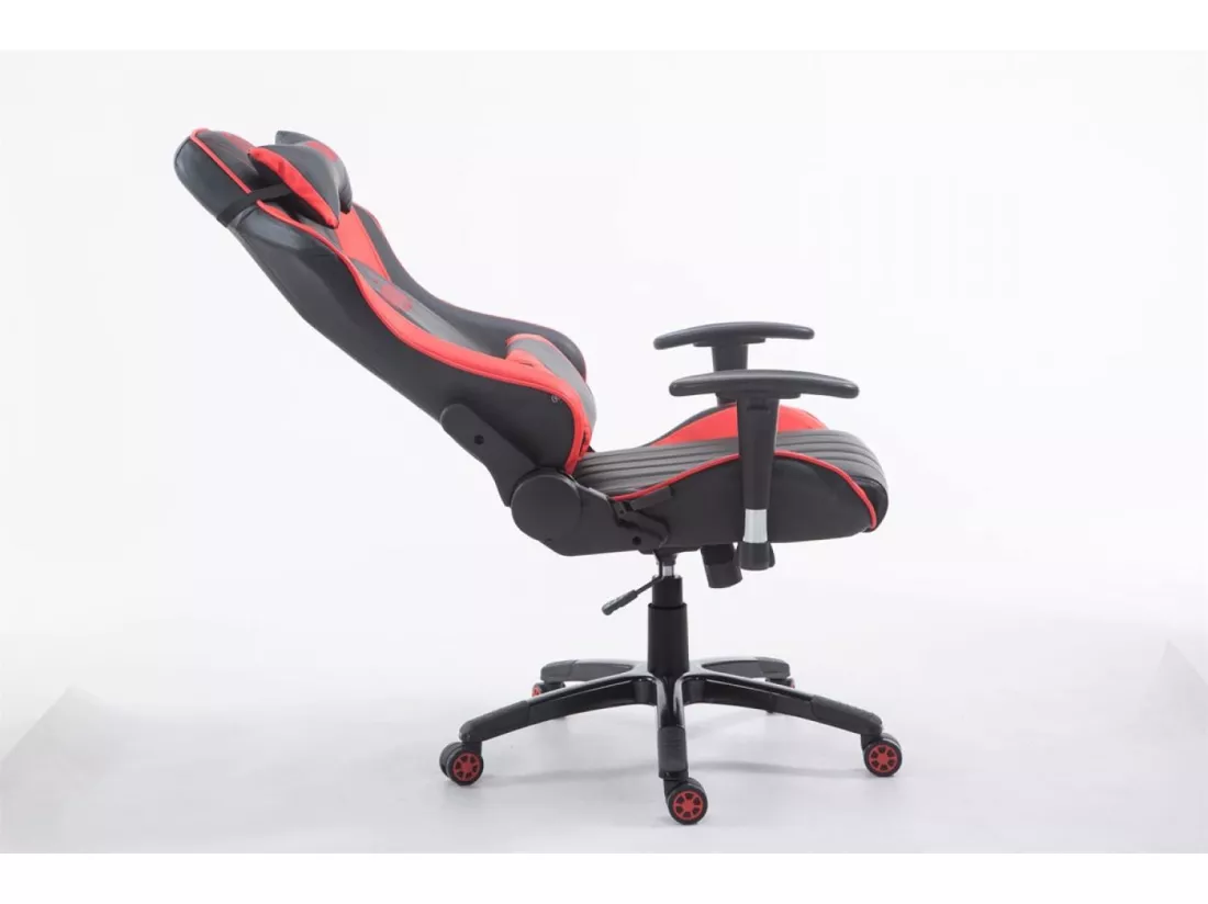 Chaise de bureau - Similicuir - Noir / Rouge - Shift XL
