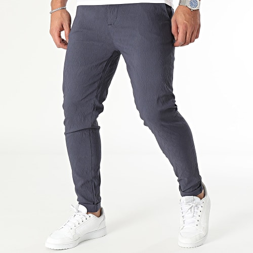 Pantalon Chino Skinny Bleu Marine