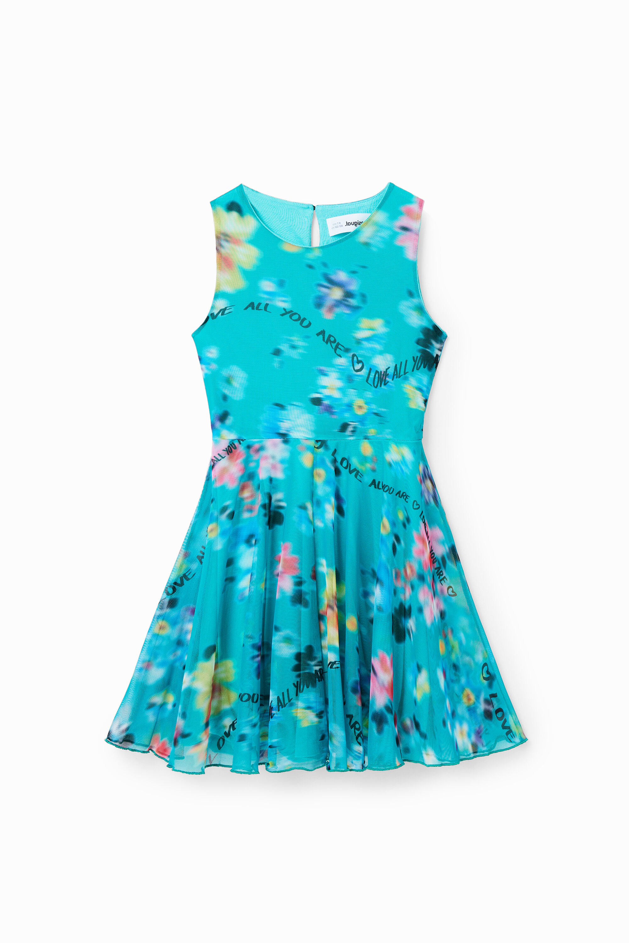 Vestido sem mangas sem foco