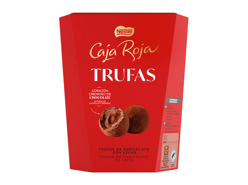 BOMBONS CAJA ROJA TRUFAS CHOCOLATE LEITE 250G
