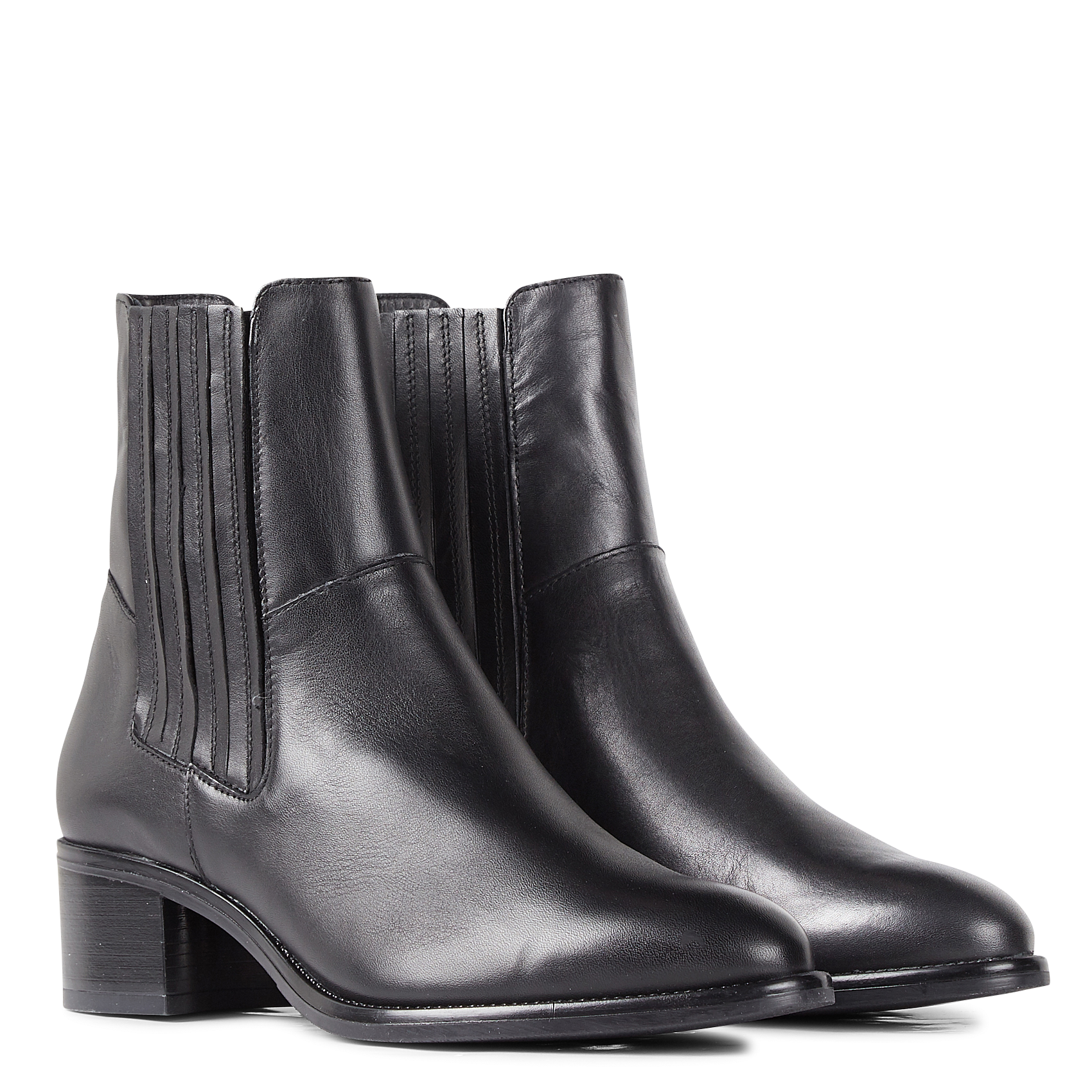 CHILI - Bottines Chelsea en cuir | Noir