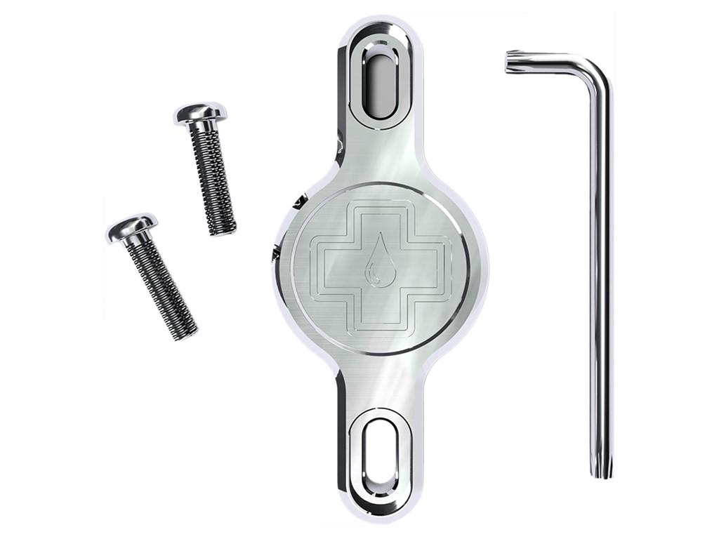 Muc-Off Airtag Holder Til Flaskeholder Sølv