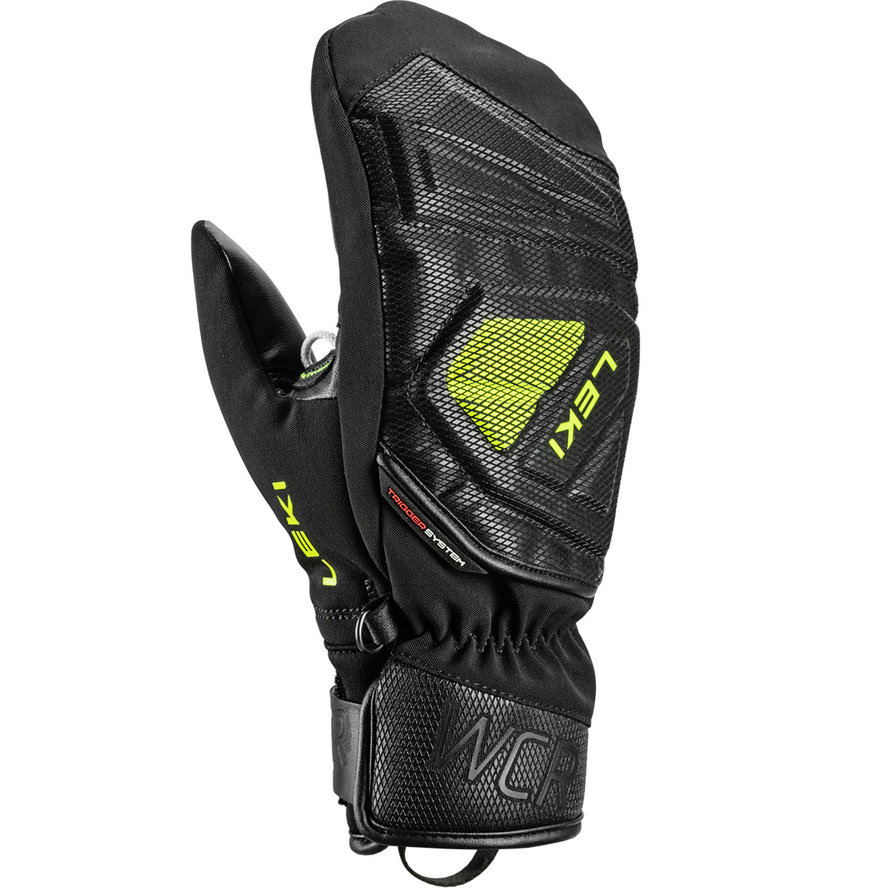 Leki Junior Fäustling WCR C-TECH 3D black/ice lemon | Leki | L | Brands | XSPO-Fashion