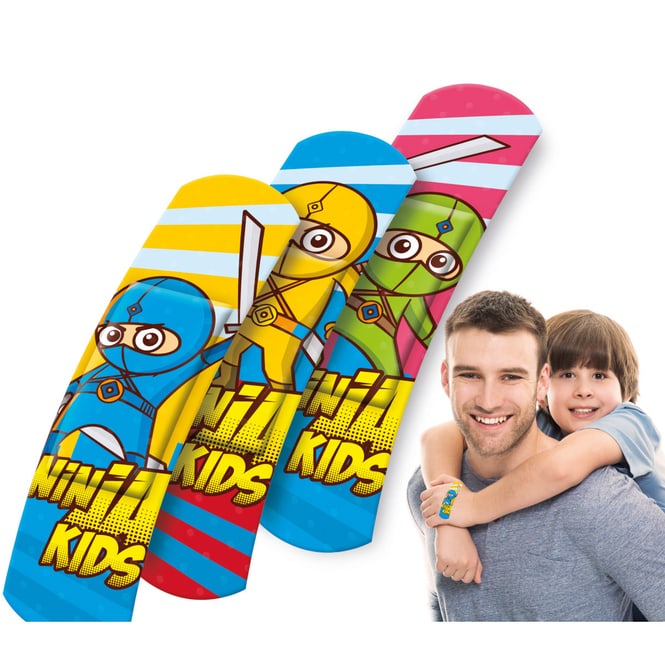 Lifemed® - Kinderpflaster - Ninjas - 40 Stück