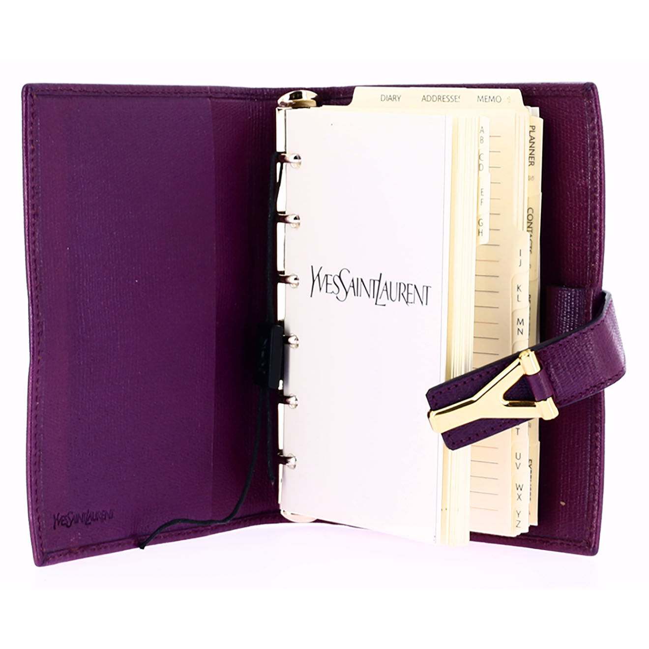 Saint Laurent Répertoire en Cuir violet - Neuf sans étiquette - L.10 cm