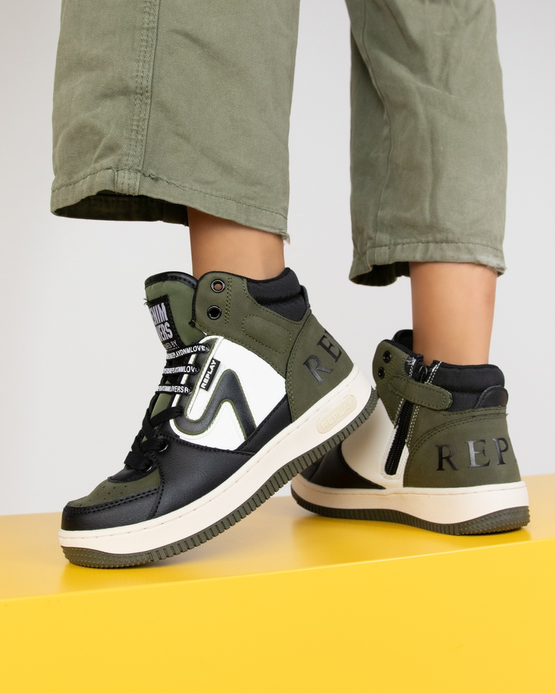 Replay Epic Jr. Hoge sneakers  - groen