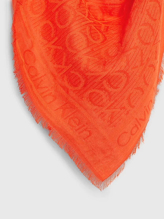 Cachecol Jacquard com logotipo