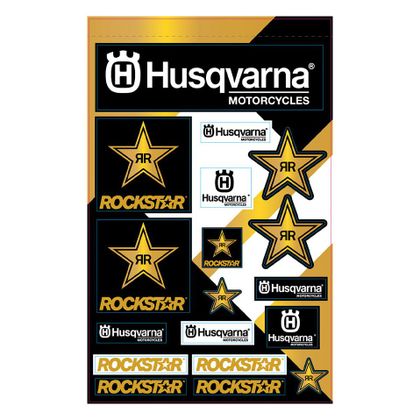 Planche de stickers D'cor Rockstar Husqvarna Racing - Blanc