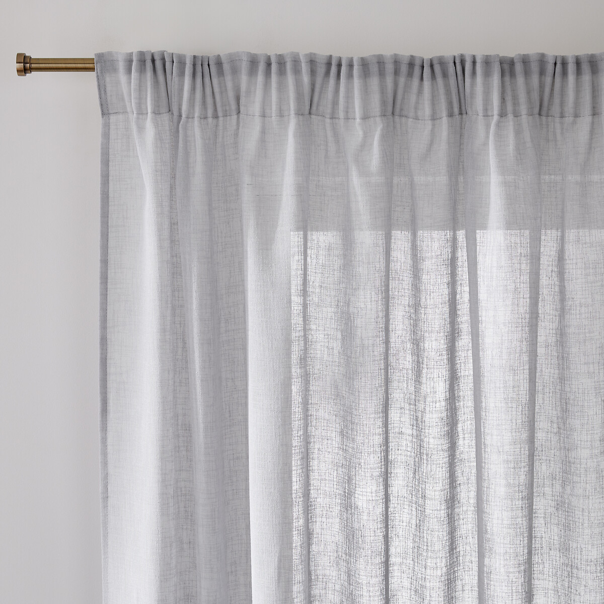 LA REDOUTE INTERIEURS<br>Cortina de vidro com borda franzida, Nyong