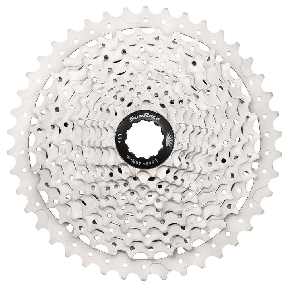 SunRace kassette 10 speed 11-40 sølv