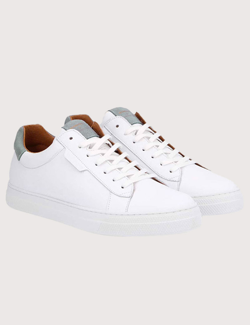 SCHMOOVE BASKETS HOMME SPARK CLAY BLANC GRIS