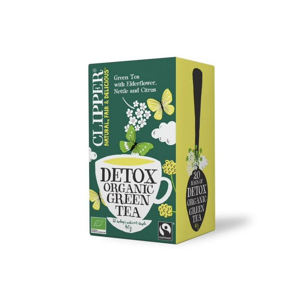3x Clipper Thee Detox Green Tea20 stuks
