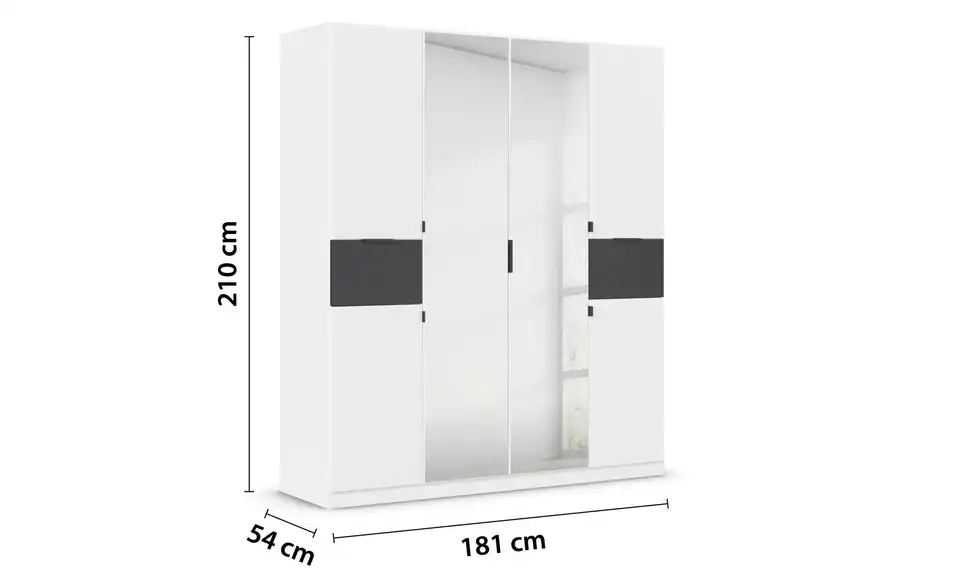 Drehtürenschrank 181 cm 6 Stück