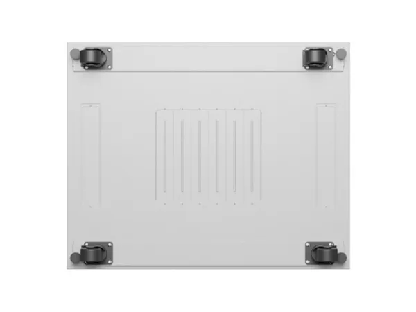 Lanberg FF01 series V2 - Rack kabinet - 800 x 1000, flad pakke, med glasdør - med LCD skærm, termostat - fritstående - grå, RAL 7035 - 42U - 19
