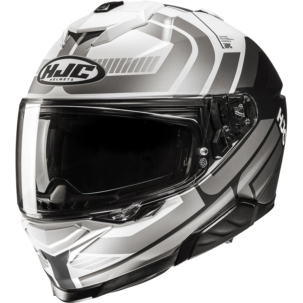 HJC - Casque i71 Viz MC5 / Blanc / Argent / Noir