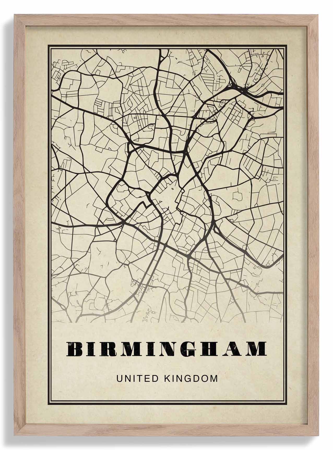 Birmingham Stadt Sepia