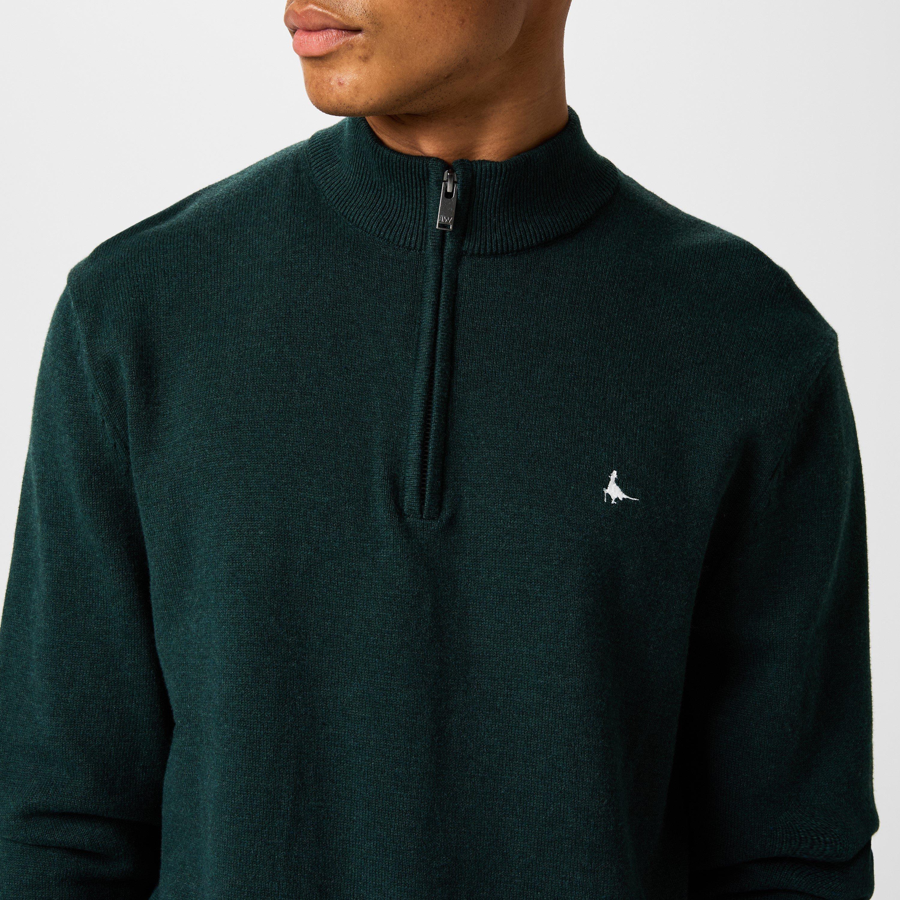 Jack Wills Funnel Neck Half Zip Jumper