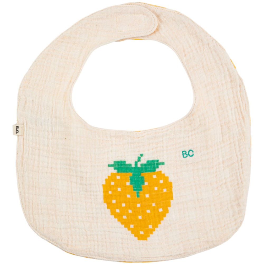 Køb Bobo Choses Offwhite Pixel Strawberry Hagesmæk