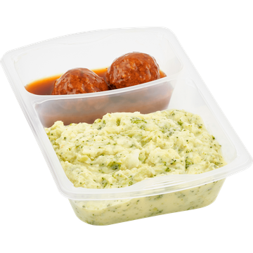Jumbo Stamppot Bloemkool-Broccoli met Gehaktballen in Jus 500 g