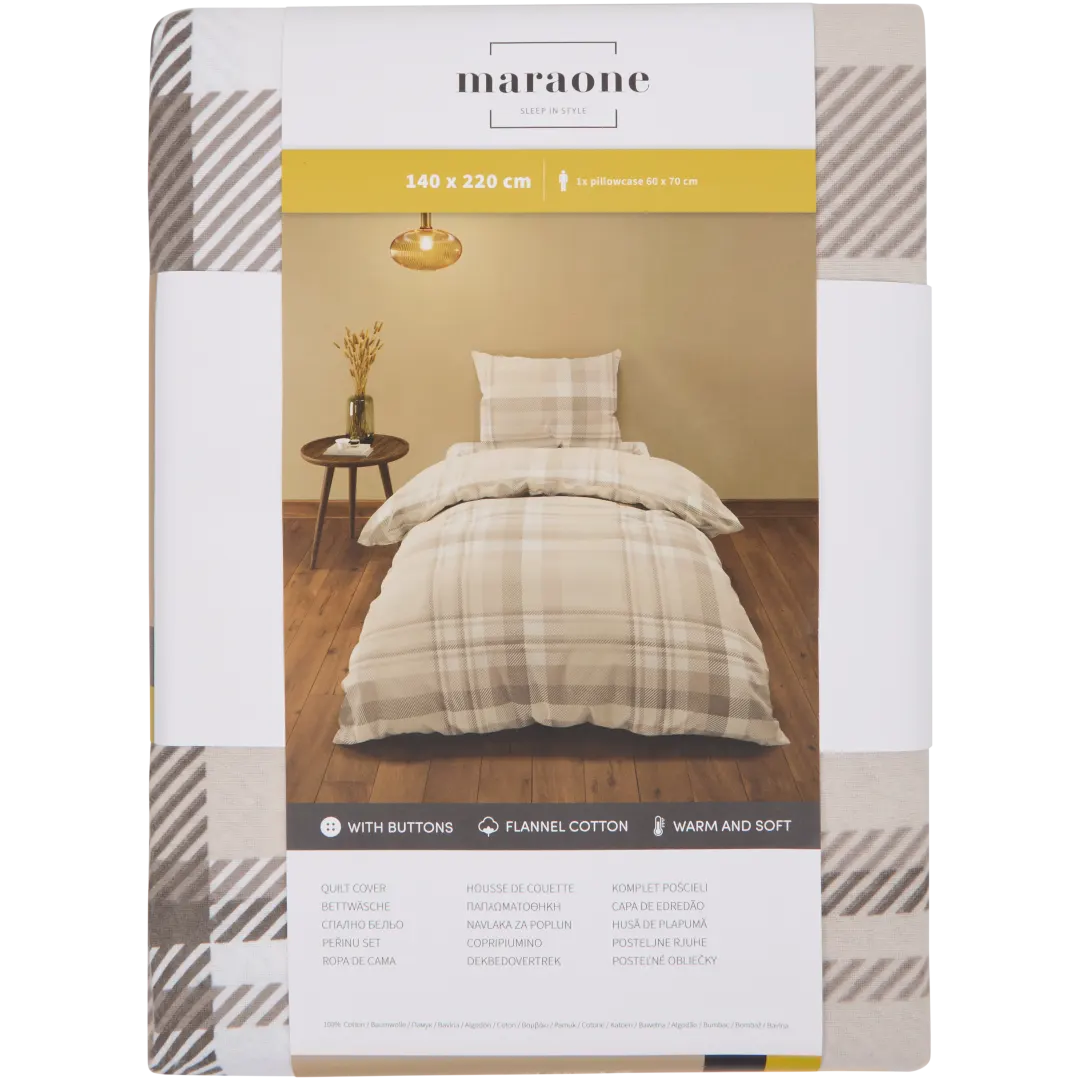 Parure de lit en flanelle