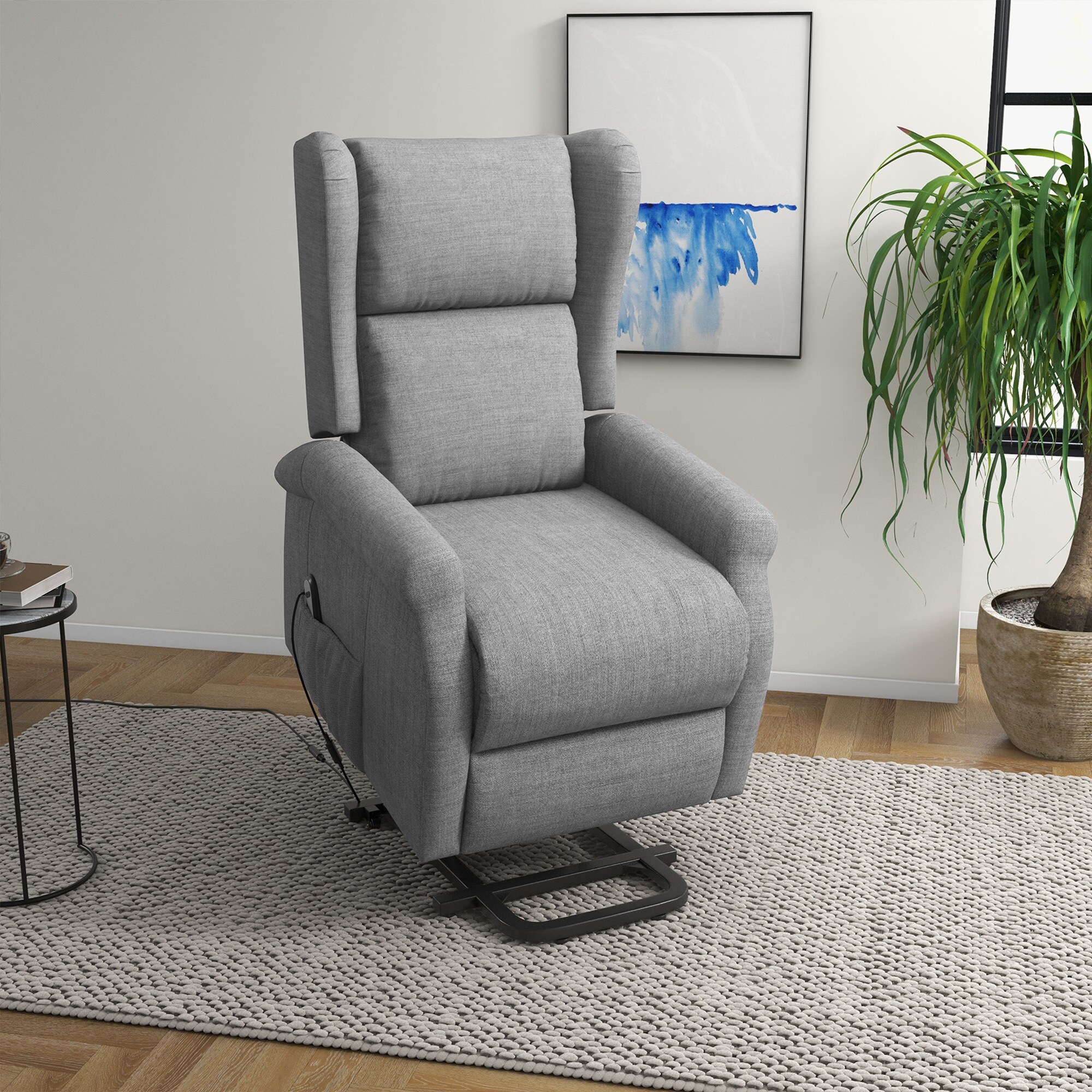 HOMCOM Fernsehsessel mit Aufstehhilfe 94 x 72,5 x 109 cm (LxBxH)