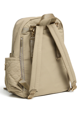 Pelicare Quilted Stelleveske Ryggsekk, Beige