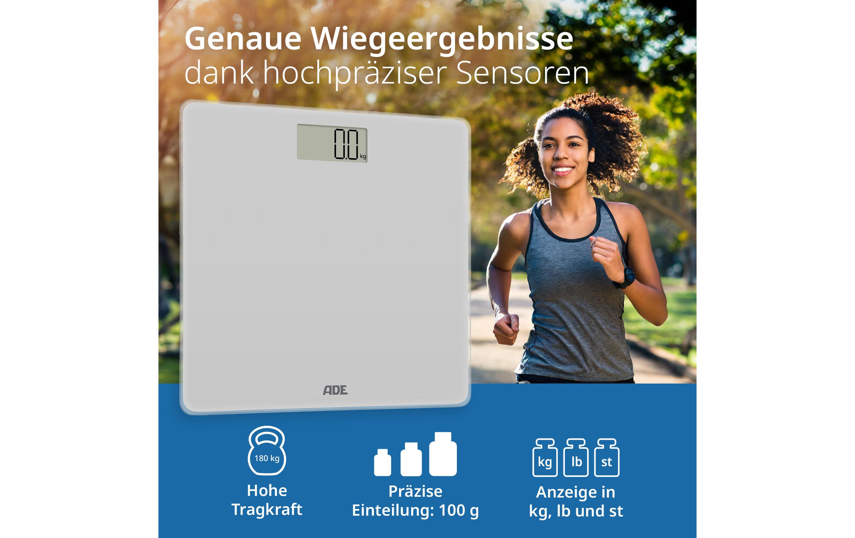 Personenwaage Amina SilberDigitale Körperwaage in modernem Design