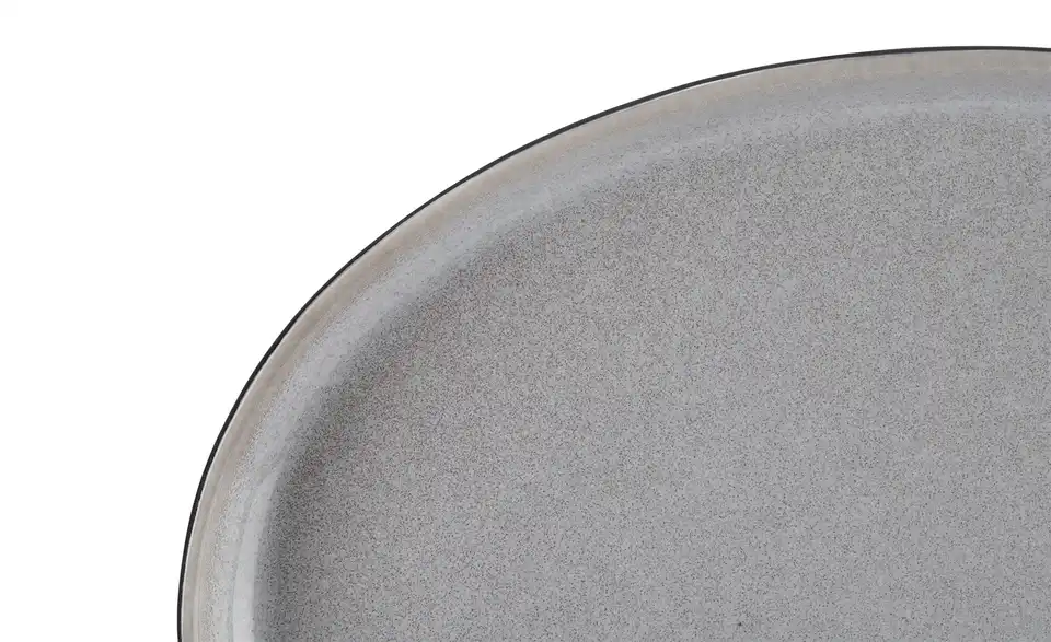 Peill+Putzler Servierplatte Como Schwarz, matt, Grau 25,2 cm