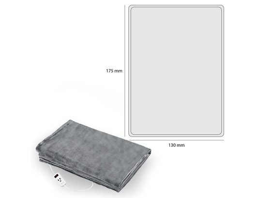 PROFICARE - Couverture chauffante Wzd 3061 couverture électrique 130 x 180cm 10 niveaux de tem...