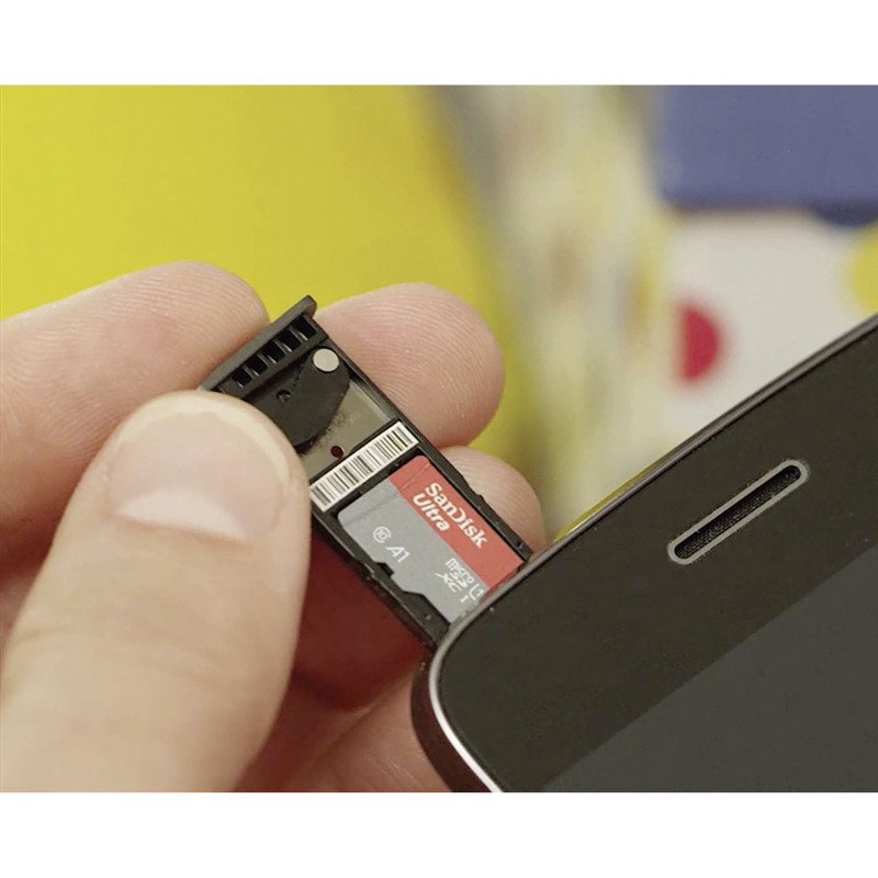 Carte mémoire micro SDHC Sandisk avec adaptateur SDXC 64 Go - classe 10