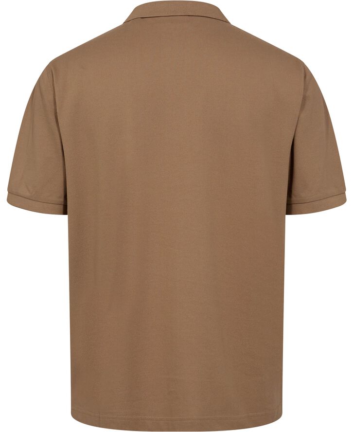 Gant SHIELD LOGO SS PIQUE Warm khaki