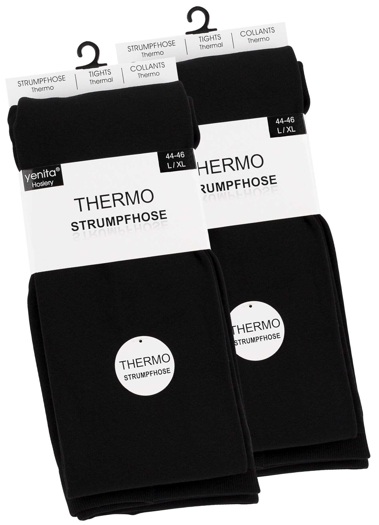 Yenita® 2er Pack Thermostrumpfhosen mit Innenfleece