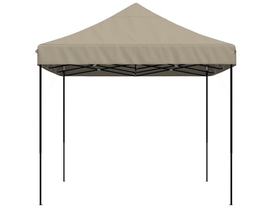 VIDAXL - Tente de réception pliable escamotable taupe 410x279x315 cm