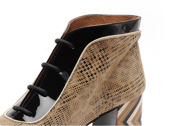 Nemonic boots bottine talons femme 2228 cubo multicolore