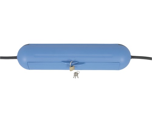 CEE-stekkerkluis IP44 met slot, blauw