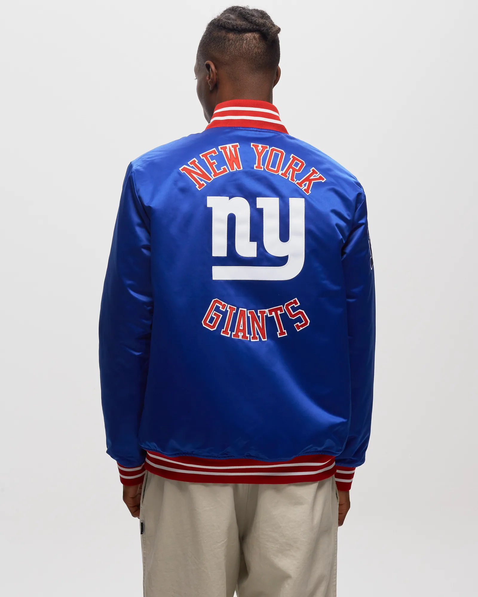 Mitchell & Ness NFL Heavyweight Satin Jacket New York GIANTS