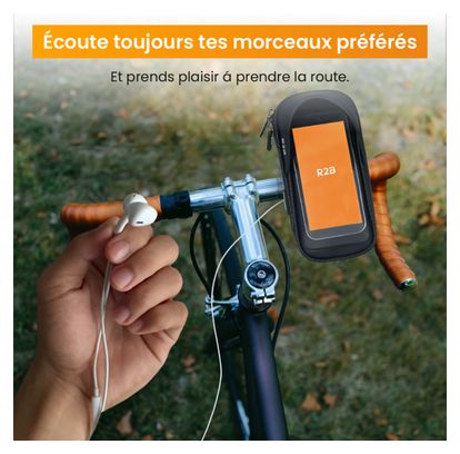Support et Protection Smartphone Robuste et étanche Pour vélo R2B Rotation à 360 Degrés