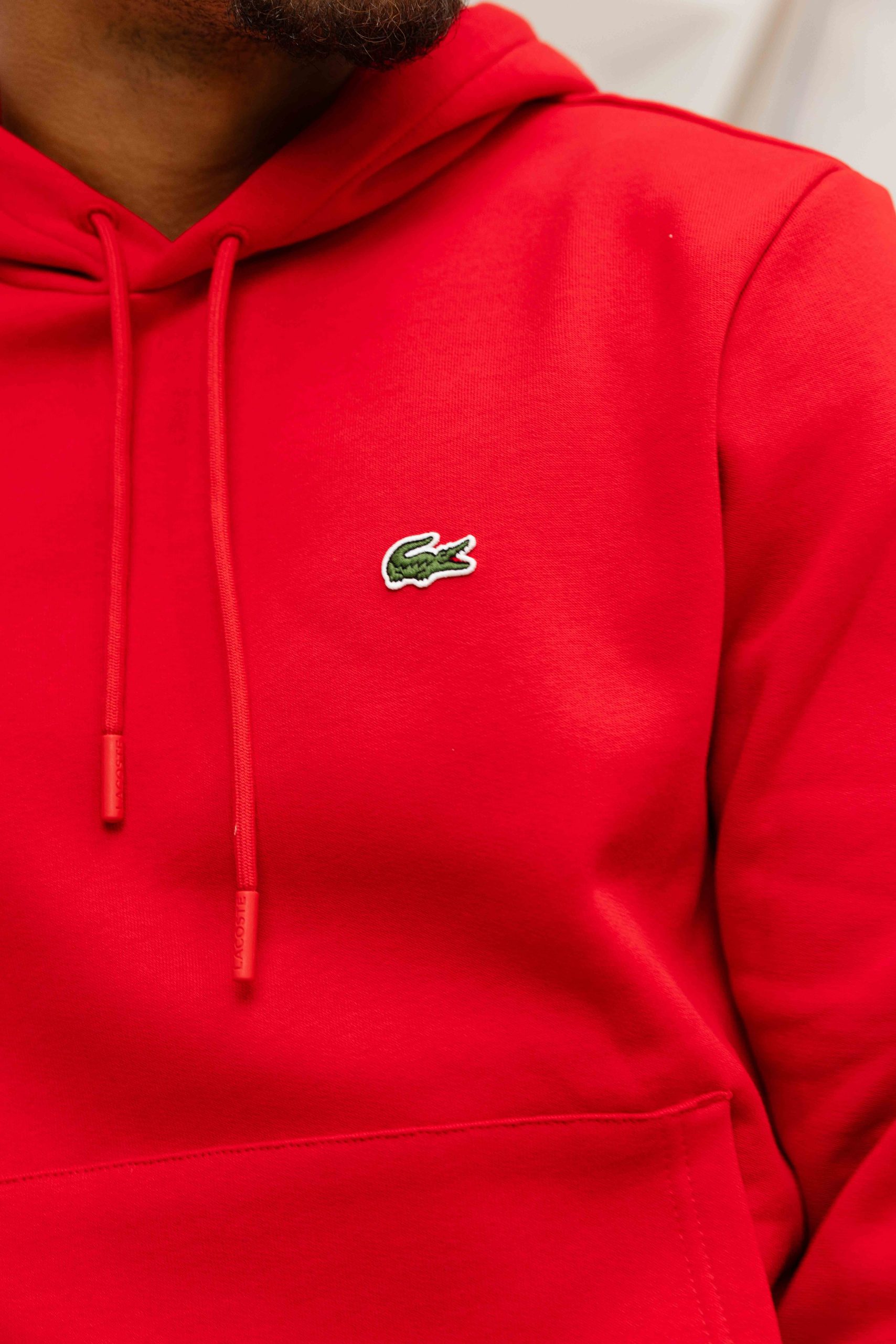 Lacoste Basic Hoodie Heren Rood