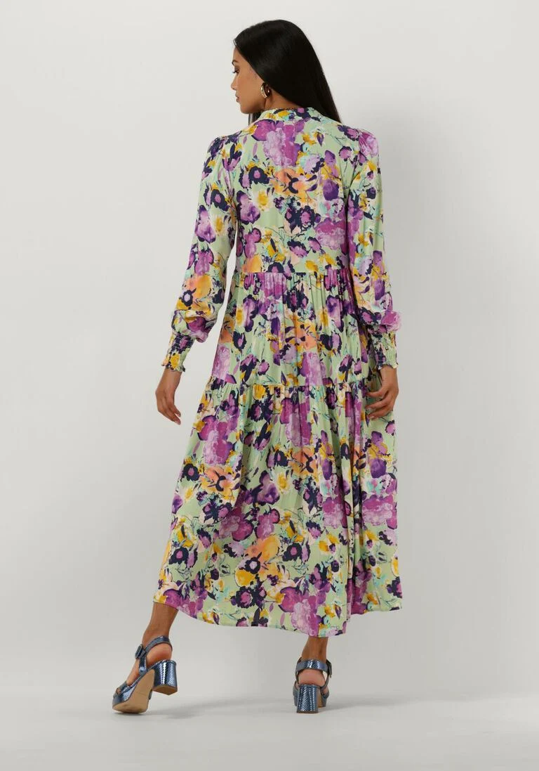 Y.A.S. groene y.a.s. midi jurk yasalira ls long shirt dress s.