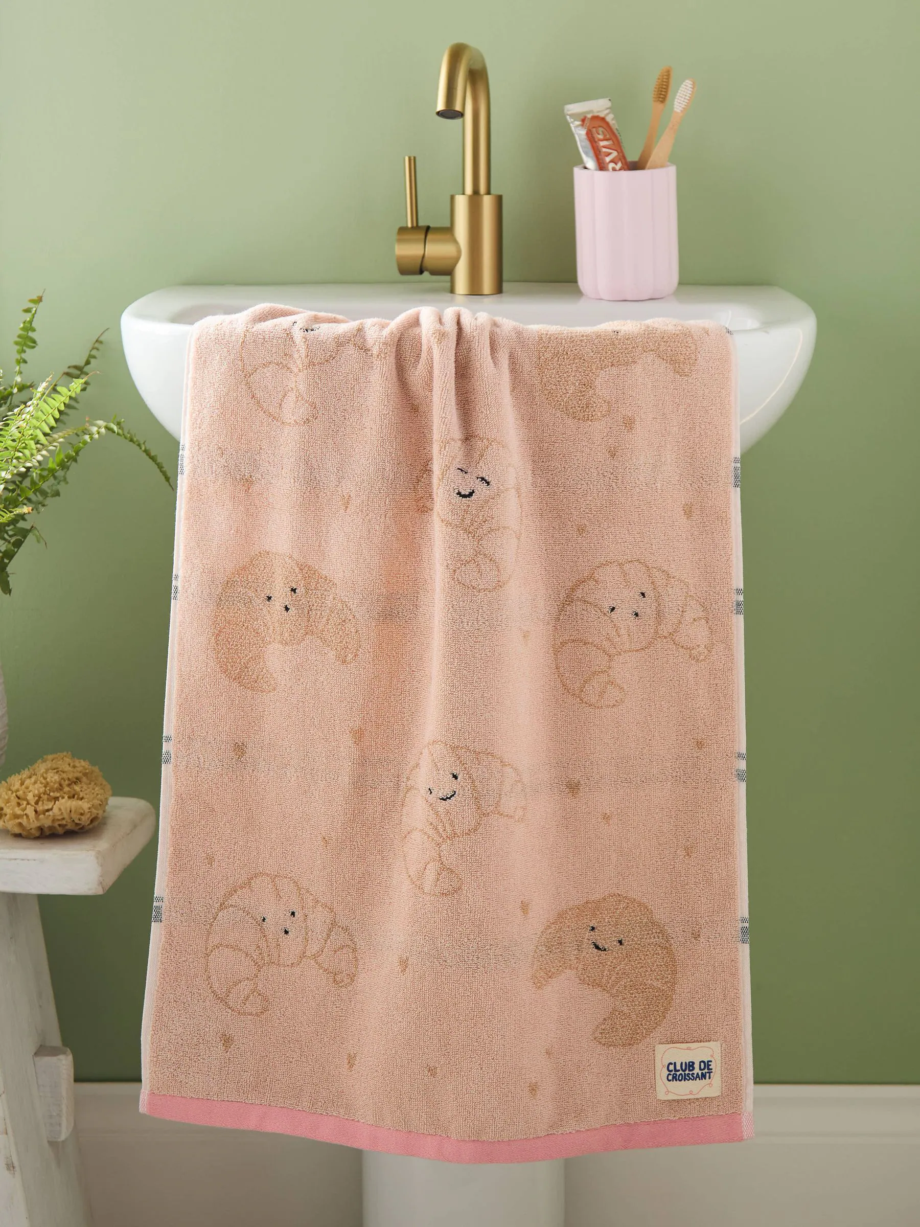 Croissant 100% Cotton Towels